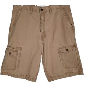 Body Corp Khaki‎ Cargo Shorts Men's Size 34 Hiking Fishing outdoor
